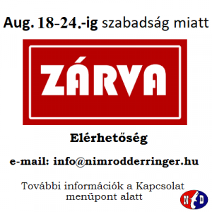 Zárva 08.18.-24.
