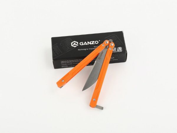 Ganzo G766 narancs pillangókés - Image 3