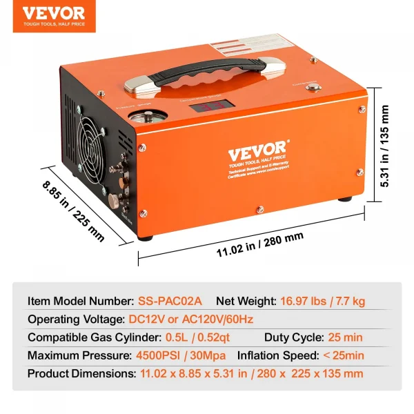 Vevor 310 BAR PCP kompresszor - Image 3