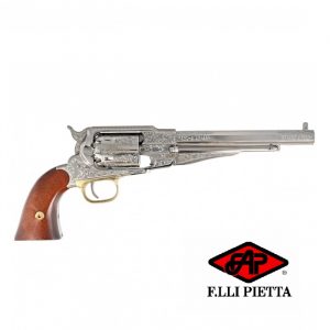 Pietta 1858 Remington Texas Nickel Deluxe Engraved .44 revolver