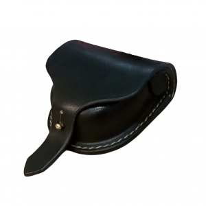 Tibőr fekete bőr csappantyútartó