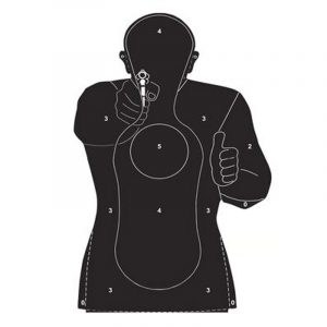 Lőlap FBI-1 ember alakos