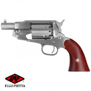 Pietta 1858 Remington Snubnose Martial Nickel .44 revolver